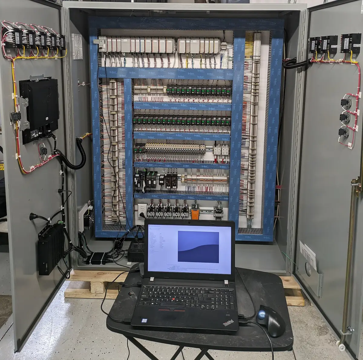 Control panel under test