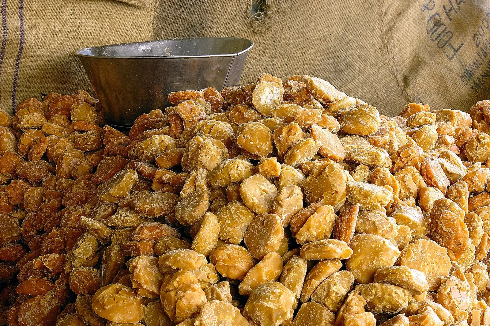 Jaggery at market